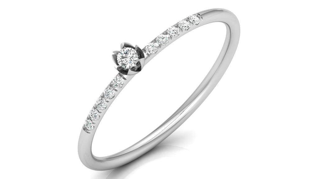 0.08 Ct Round  Diamond Ring