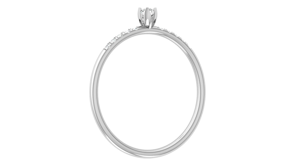 0.08 Ct Round  Diamond Ring