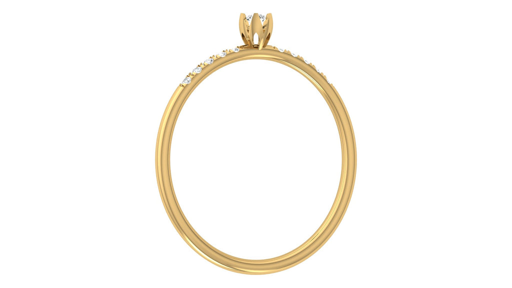 0.08 Ct Round  Diamond Ring
