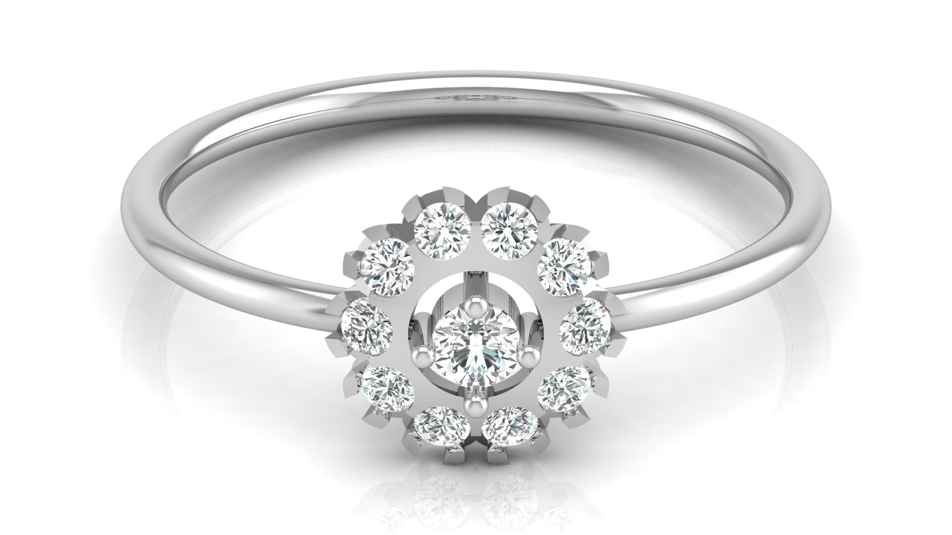 0.21 Ct Round Diamond Ring