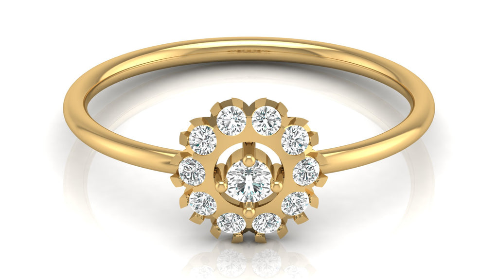 0.21 Ct Round Diamond Ring