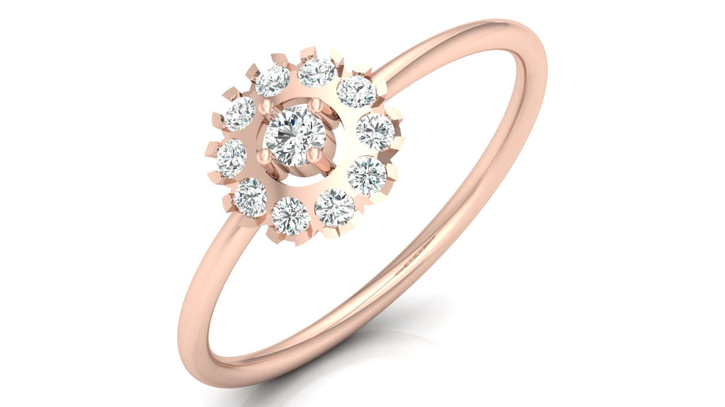 0.21 Ct Round Diamond Ring