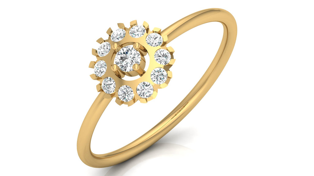 0.21 Ct Round Diamond Ring