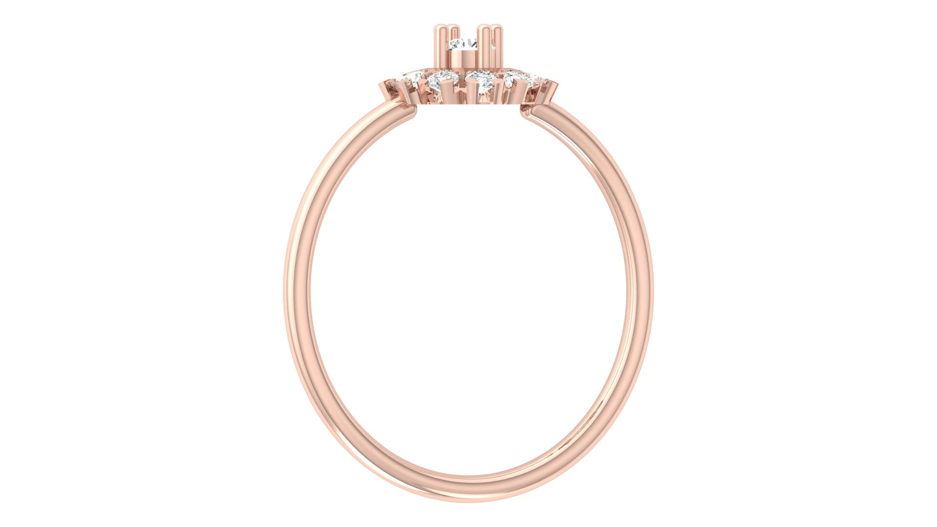 0.21 Ct Round Diamond Ring