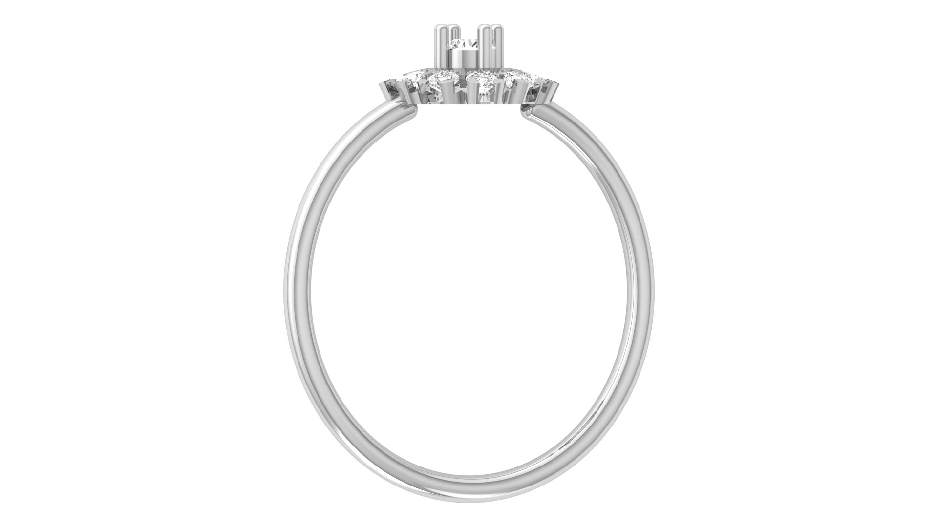 0.21 Ct Round Diamond Ring
