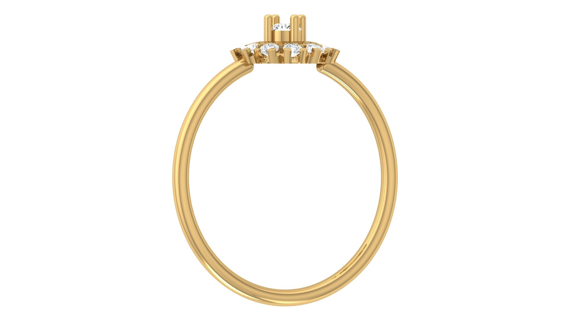 0.21 Ct Round Diamond Ring