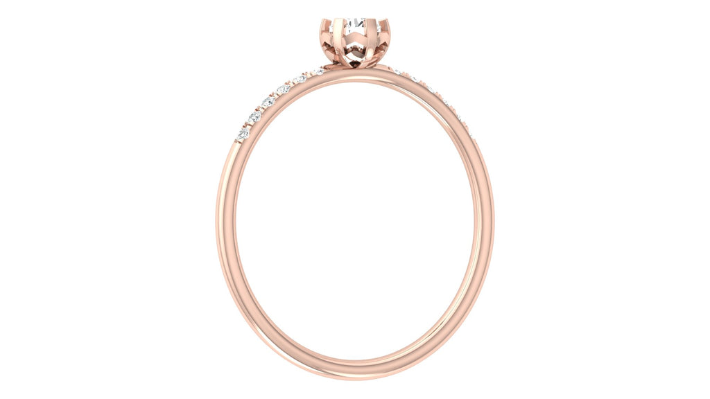 0.06+0.13 Ct Round Diamond Ring