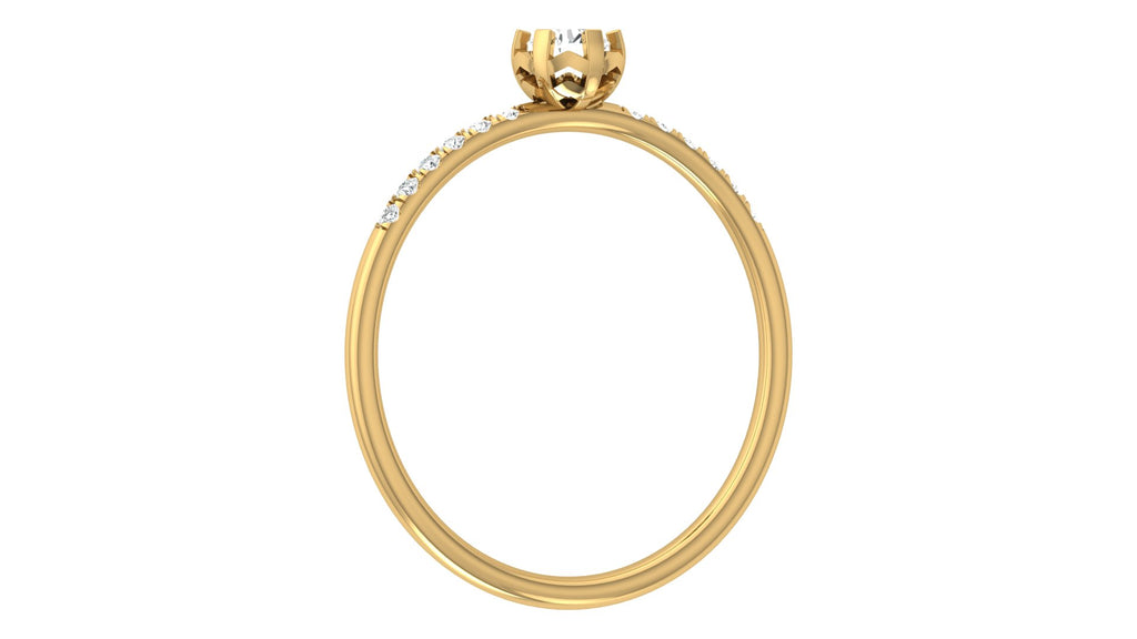 0.06+0.13 Ct Round Diamond Ring
