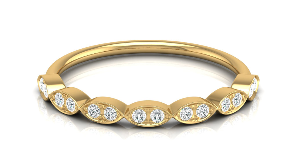 0.12 Ct Round  Diamond Ring