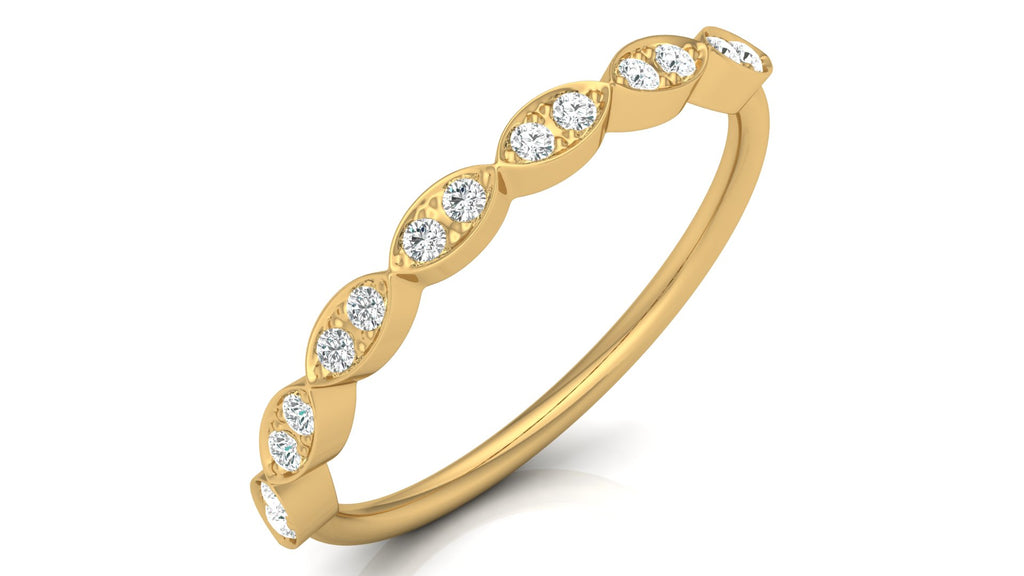 0.12 Ct Round  Diamond Ring