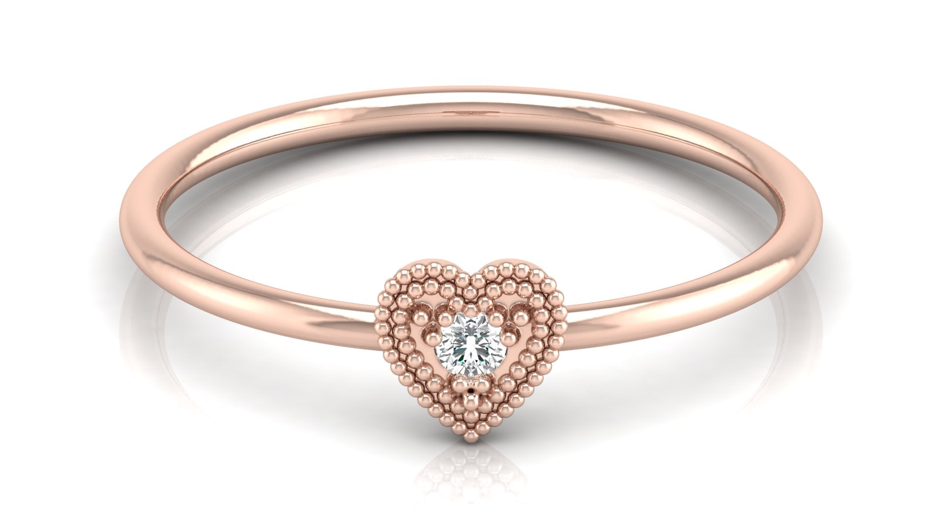 0.03 Ct Round Diamond Ring