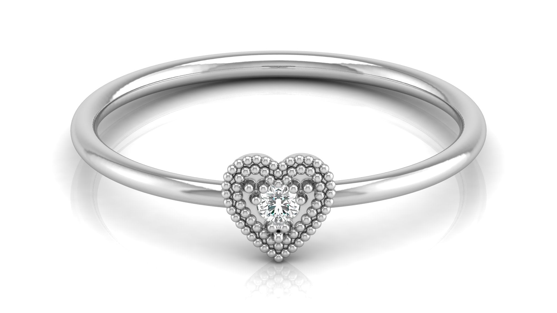 0.03 Ct Round Diamond Ring