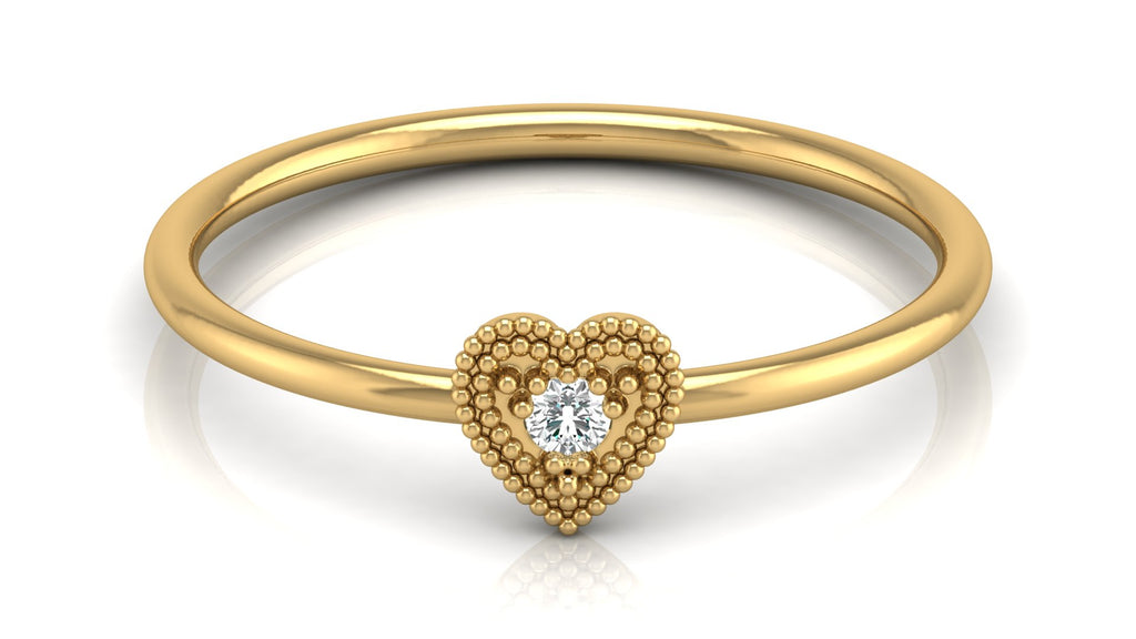 0.03 Ct Round Diamond Ring