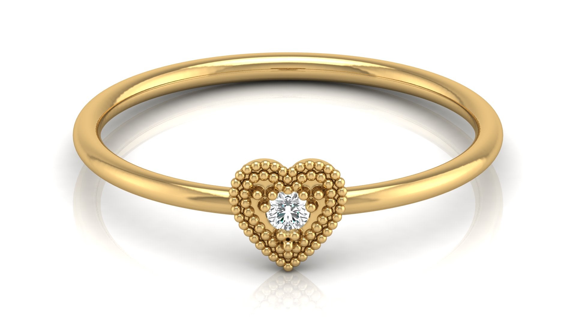 0.03 Ct Round Diamond Ring
