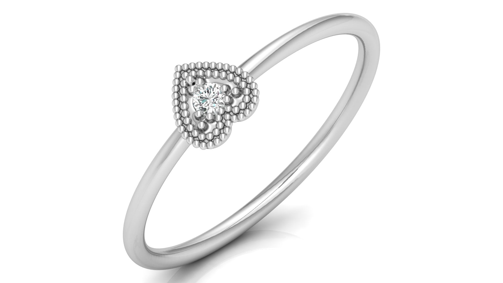 0.03 Ct Round Diamond Ring