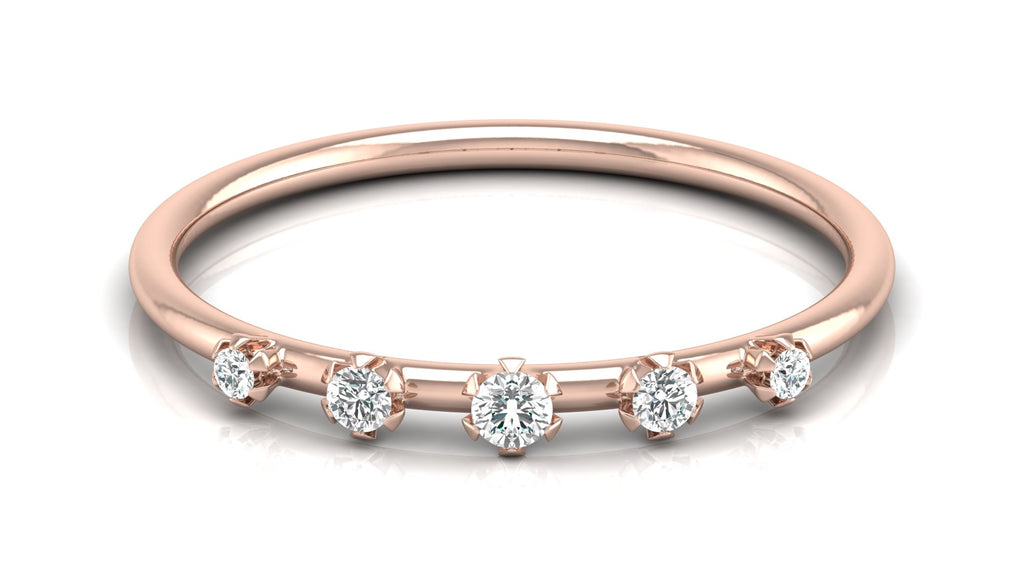 0.08 Ct Round  Diamond Ring