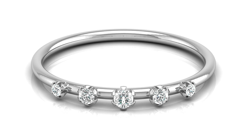 0.08 Ct Round  Diamond Ring