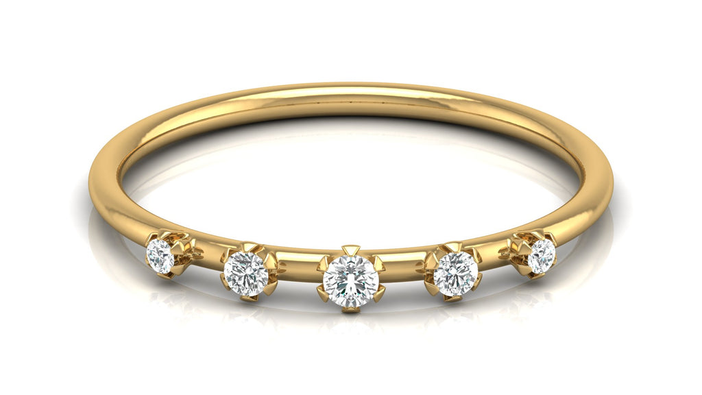 0.08 Ct Round  Diamond Ring