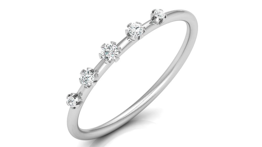 0.08 Ct Round  Diamond Ring