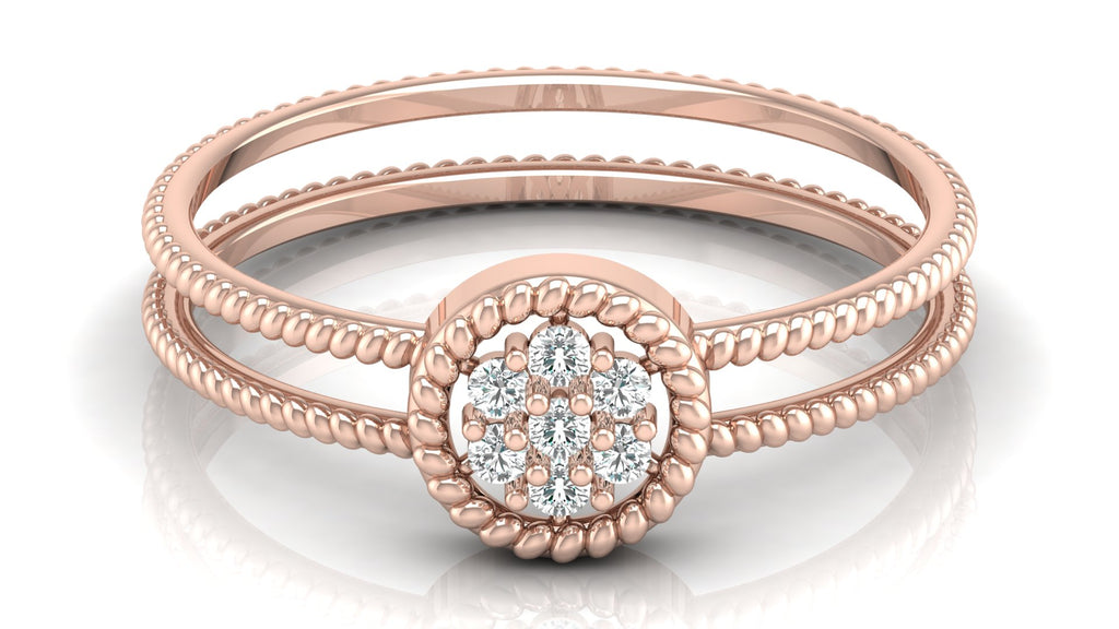 0.09 Ct Round Diamond Ring