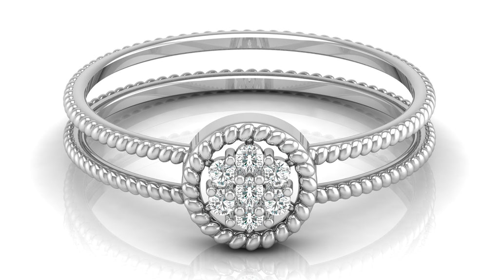 0.09 Ct Round Diamond Ring