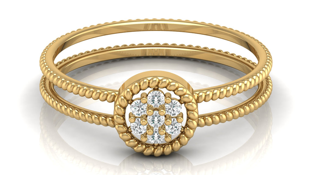 0.09 Ct Round Diamond Ring