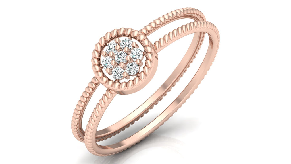 0.09 Ct Round Diamond Ring