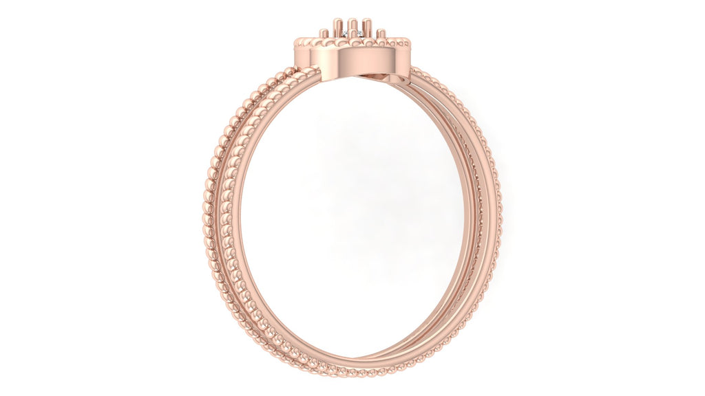 0.09 Ct Round Diamond Ring