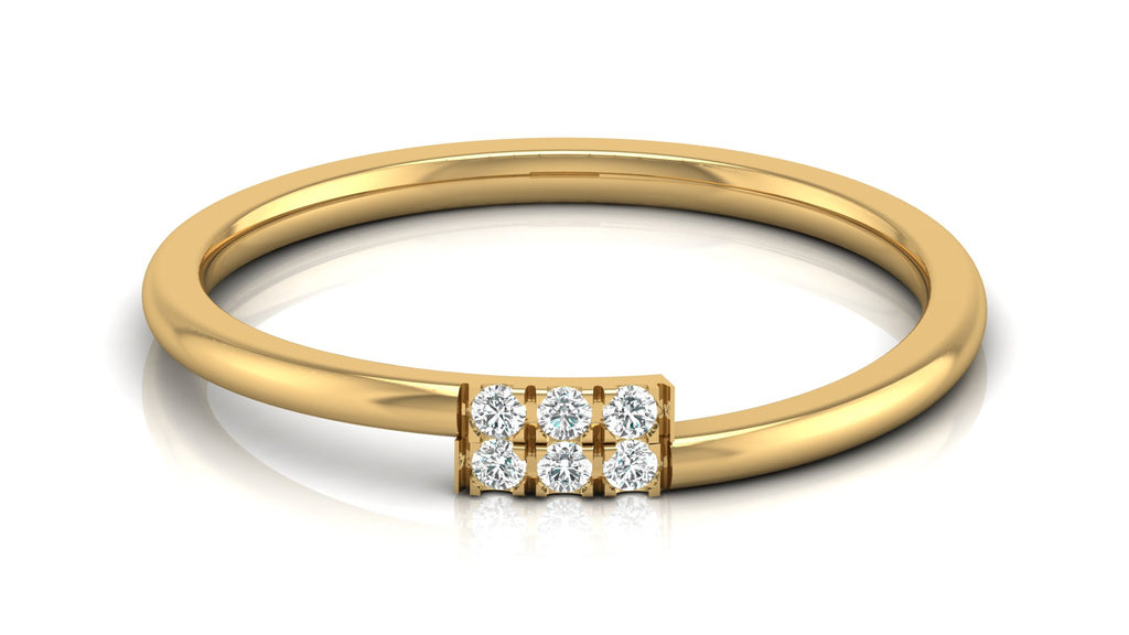 0.06 Ct Round  Diamond Ring