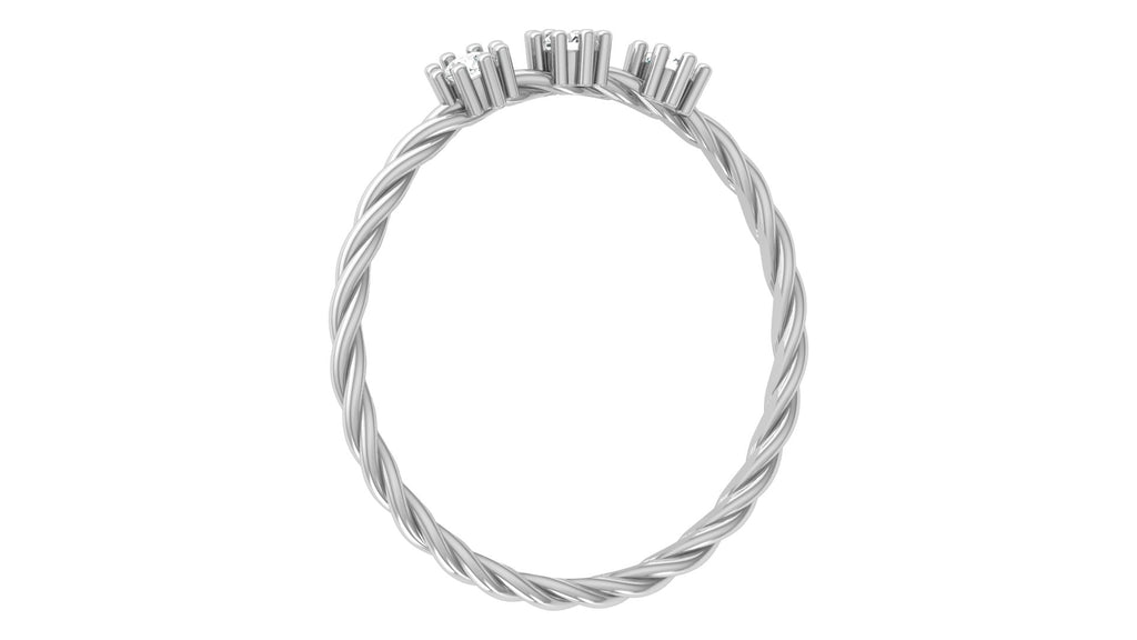 0.09 Ct Round  Diamond Ring