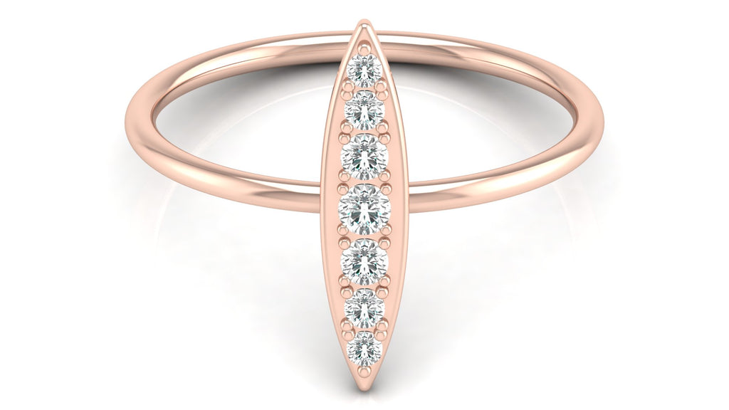 0.16 Ct Round  Diamond Ring