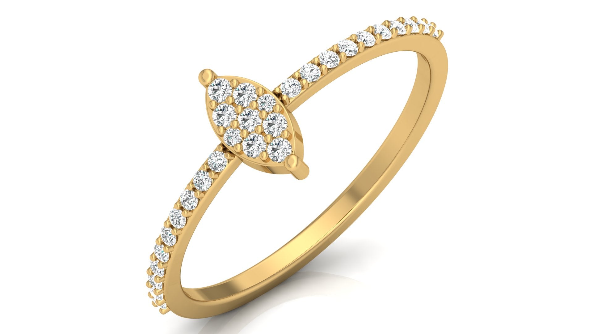 0.16 Ct Round Diamond Ring