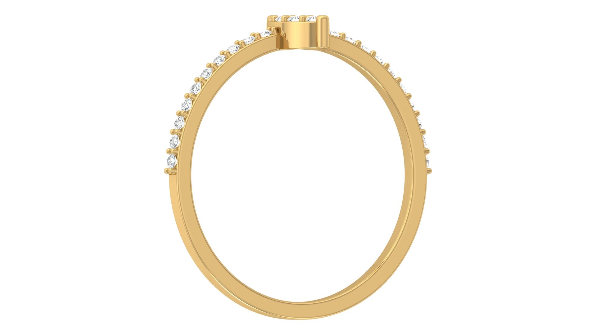 0.16 Ct Round Diamond Ring