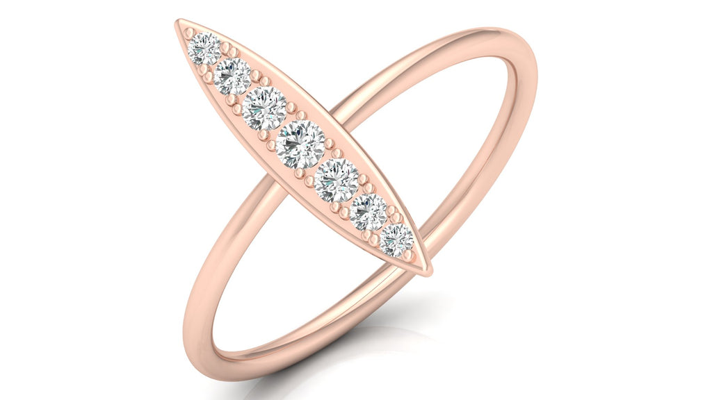 0.16 Ct Round  Diamond Ring