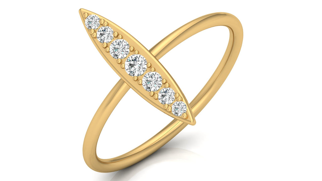 0.16 Ct Round  Diamond Ring