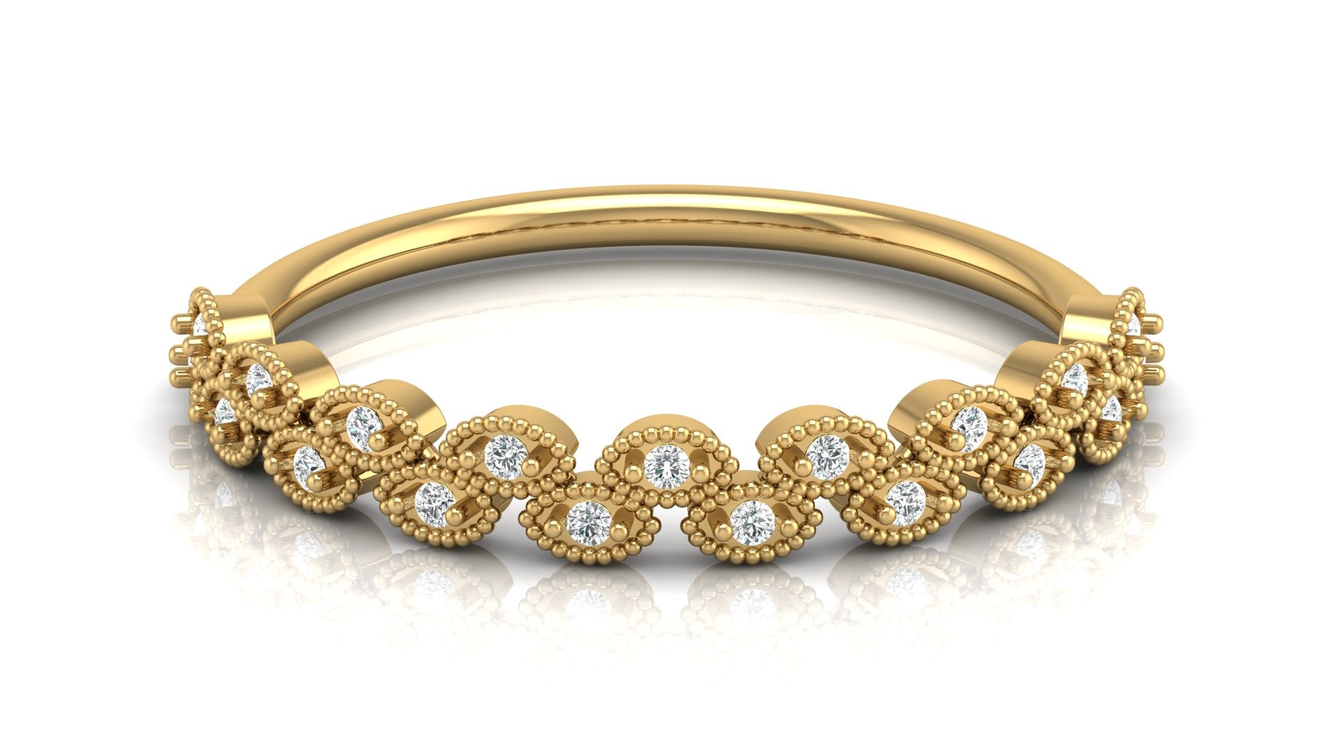 0.07 Ct Round  Diamond Ring