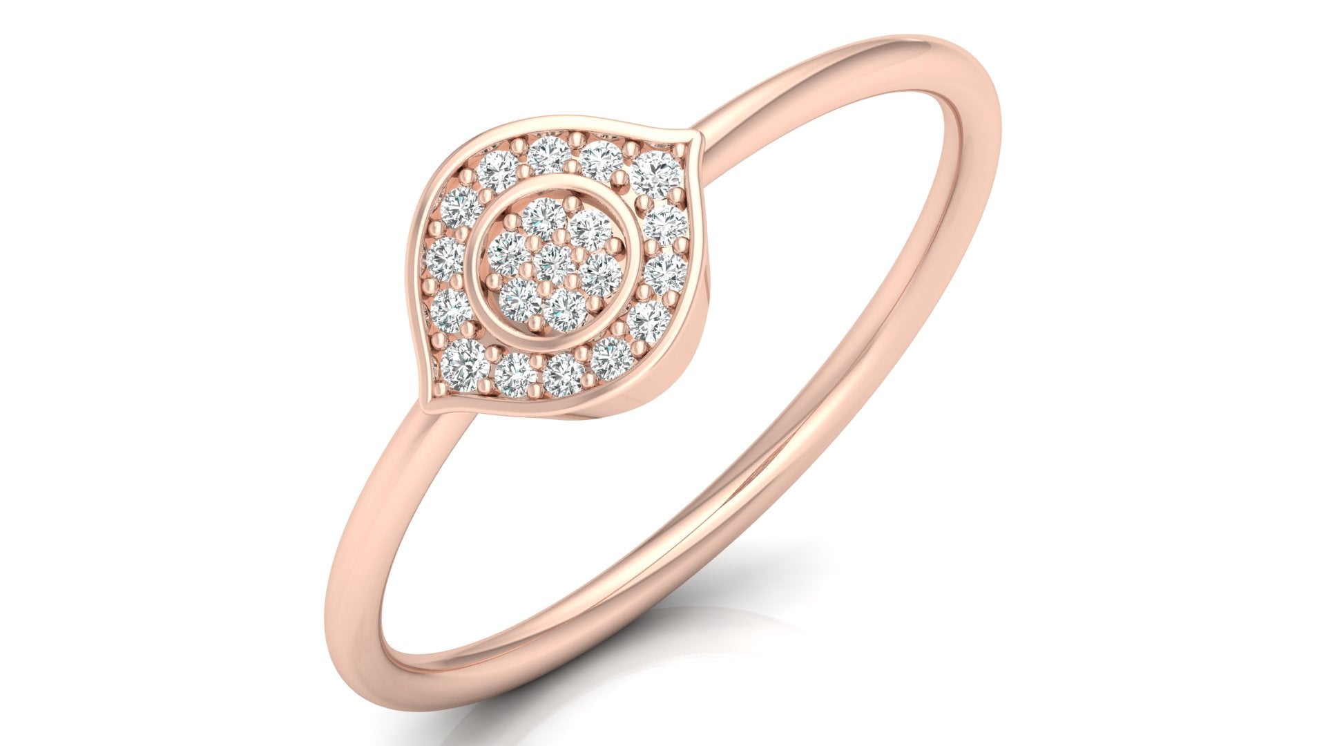 0.08 Ct Round Diamond Ring