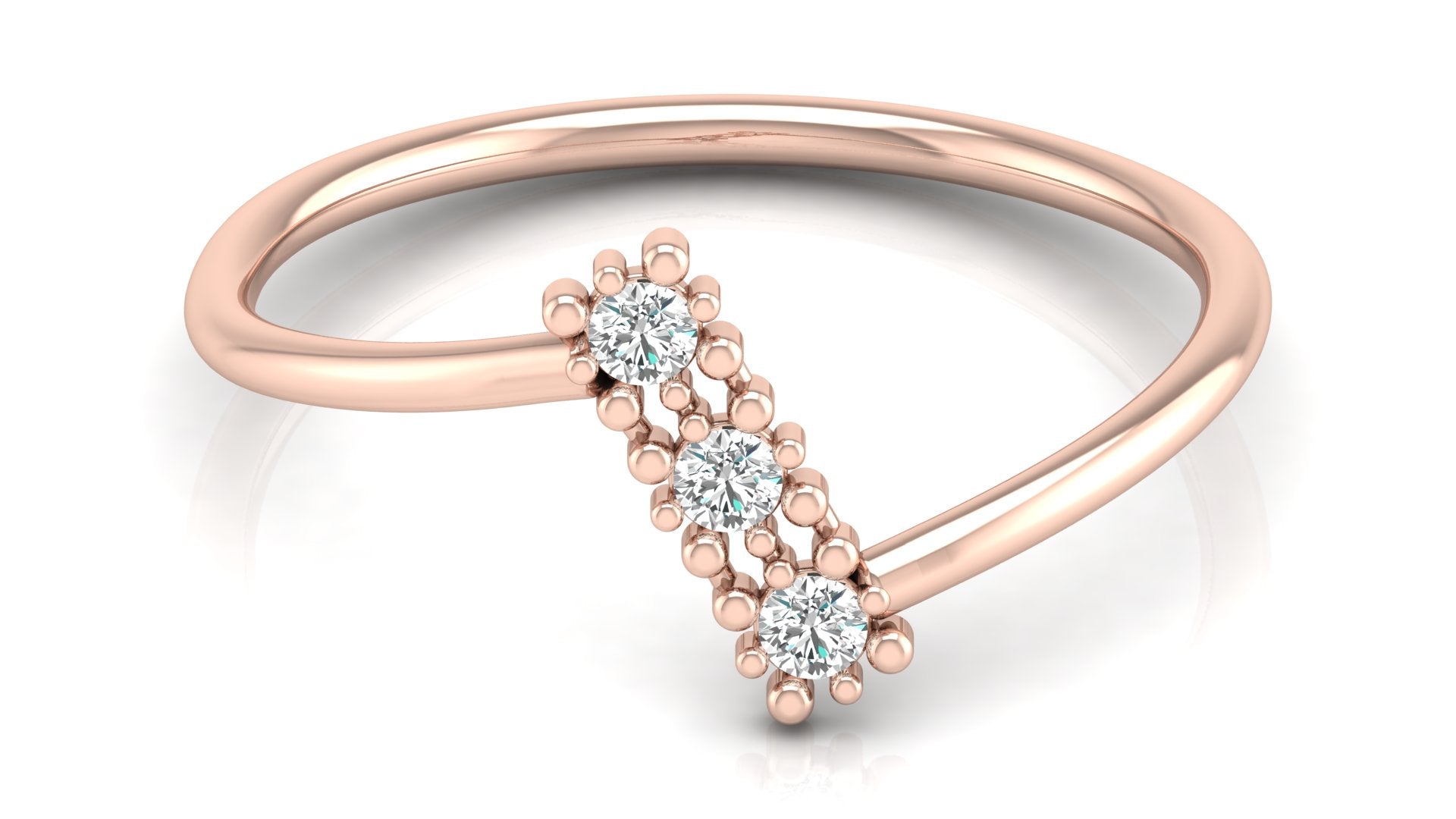 0.09 Ct Round Diamond Ring