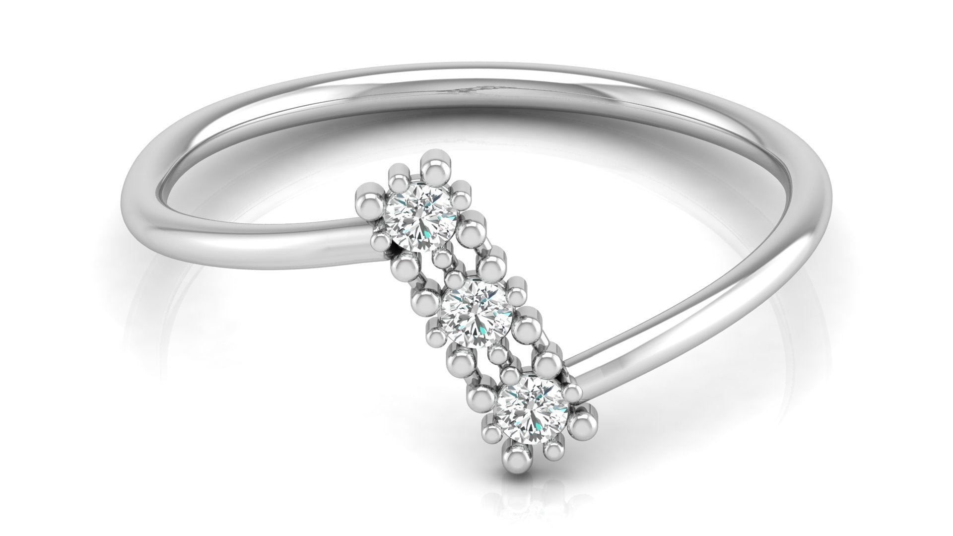 0.09 Ct Round Diamond Ring