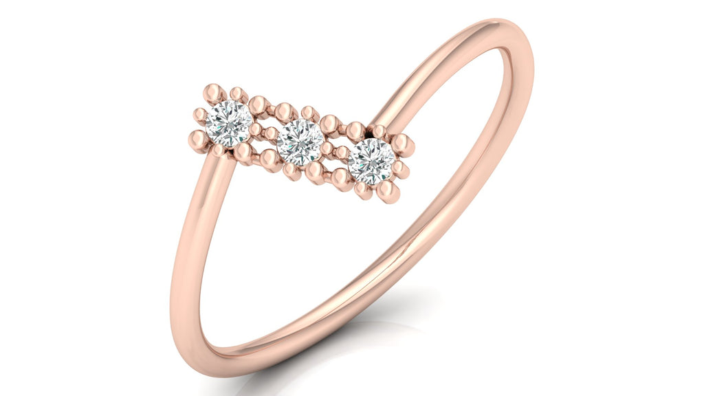 0.09 Ct Round Diamond Ring