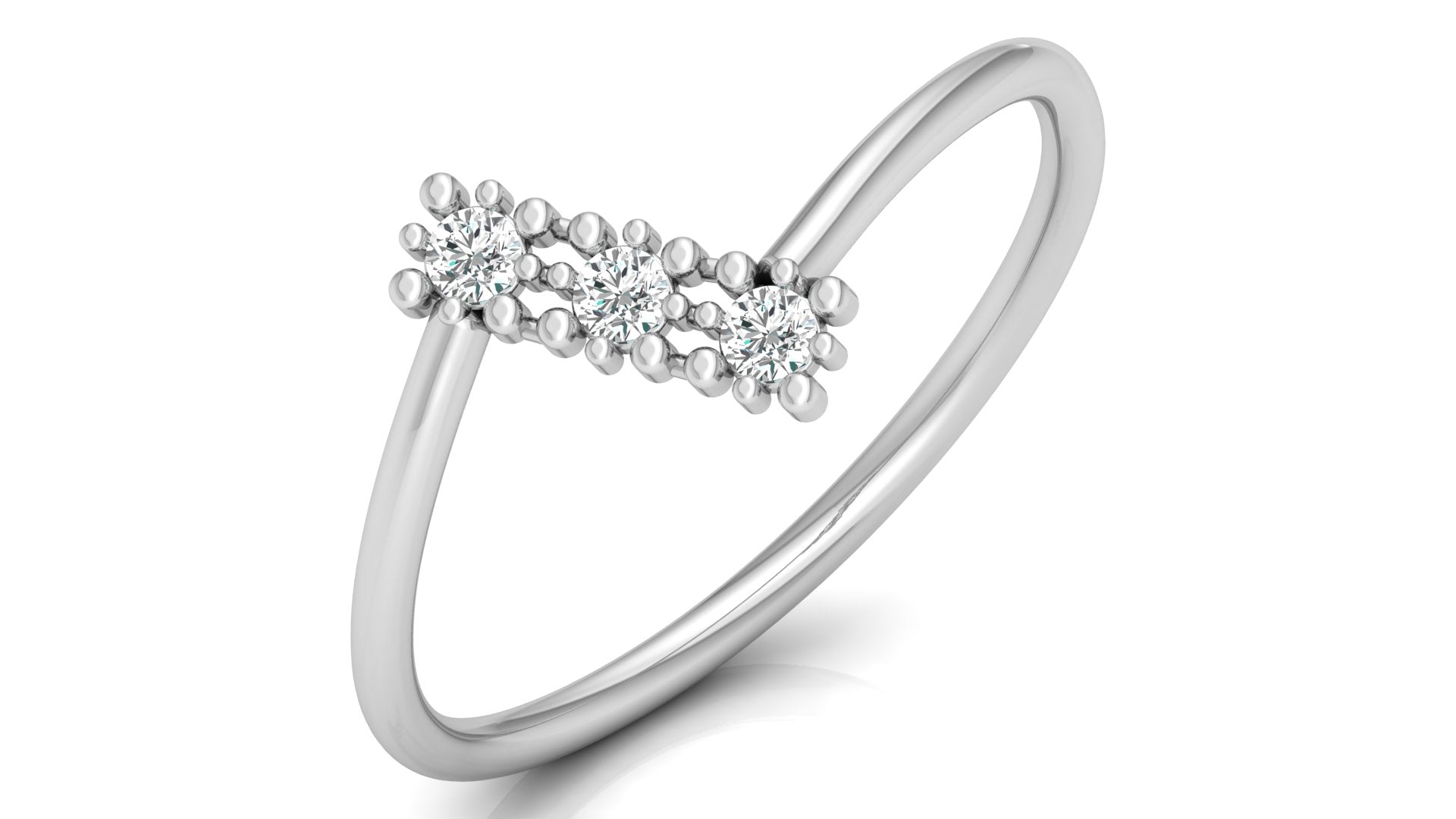 0.09 Ct Round Diamond Ring