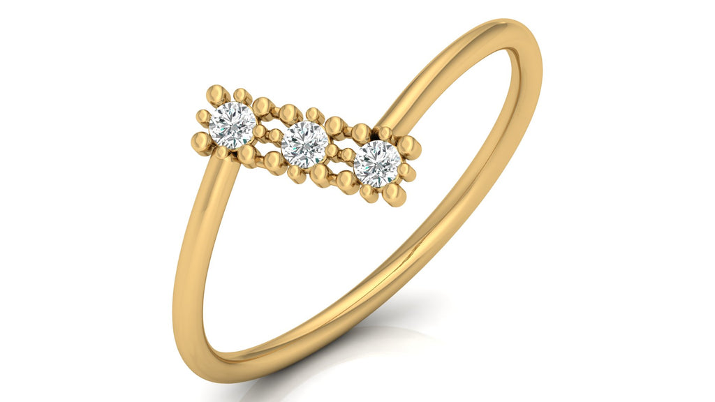 0.09 Ct Round Diamond Ring