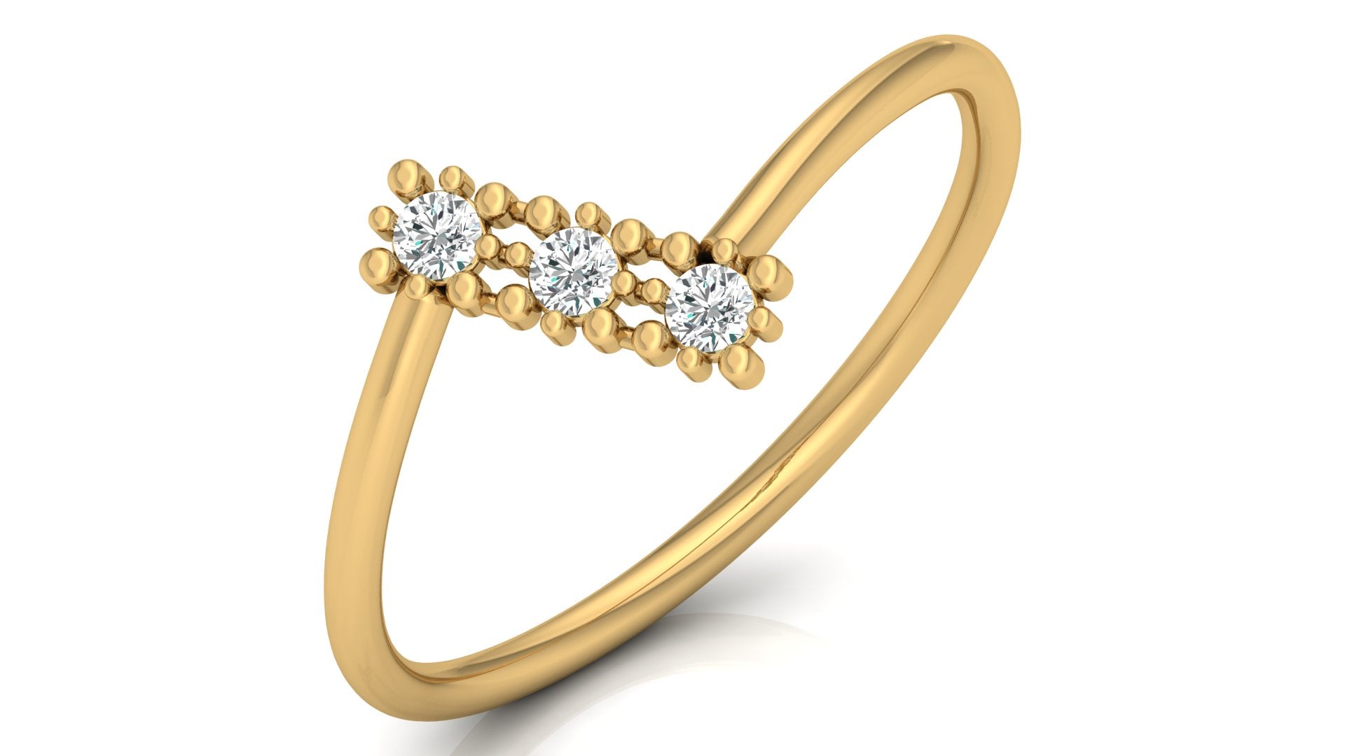 0.09 Ct Round Diamond Ring