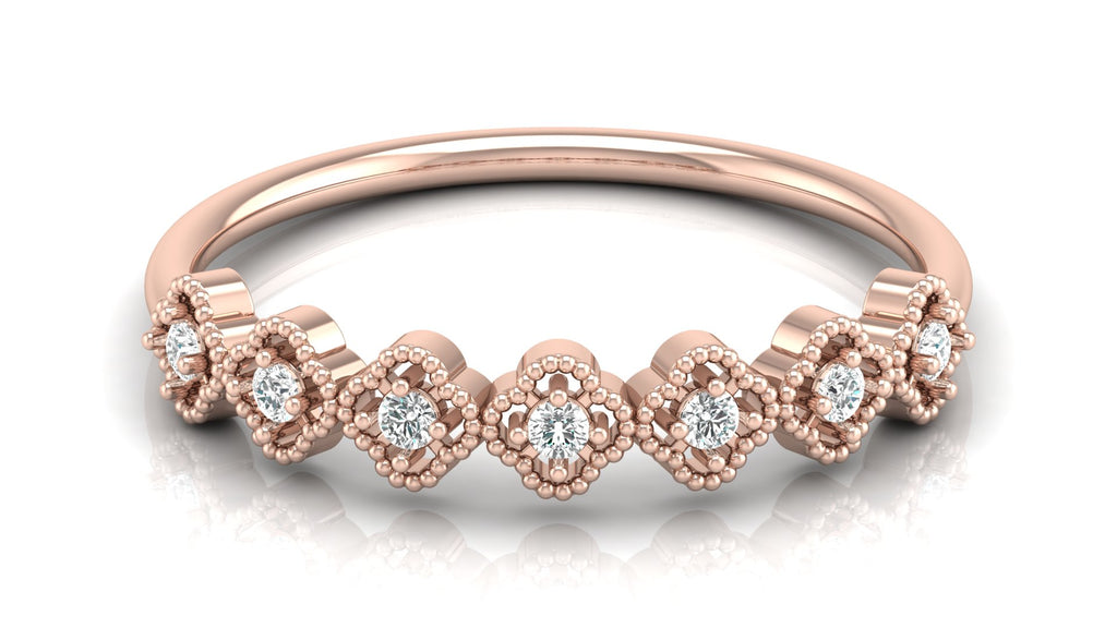 0.09 Ct Round  Diamond Ring