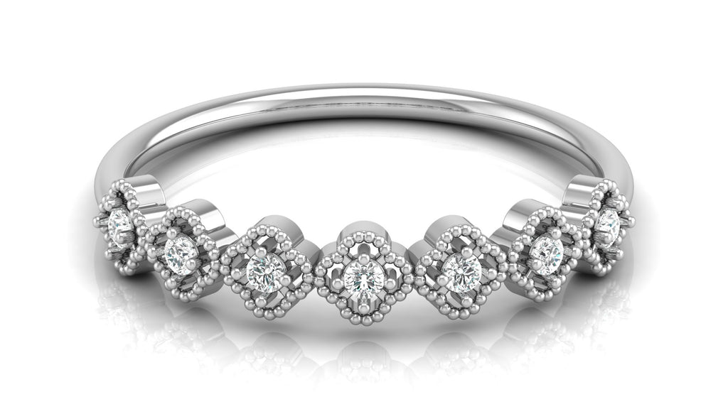 0.09 Ct Round  Diamond Ring