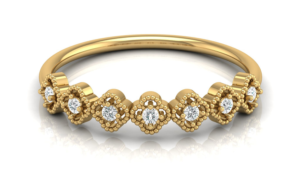 0.09 Ct Round  Diamond Ring