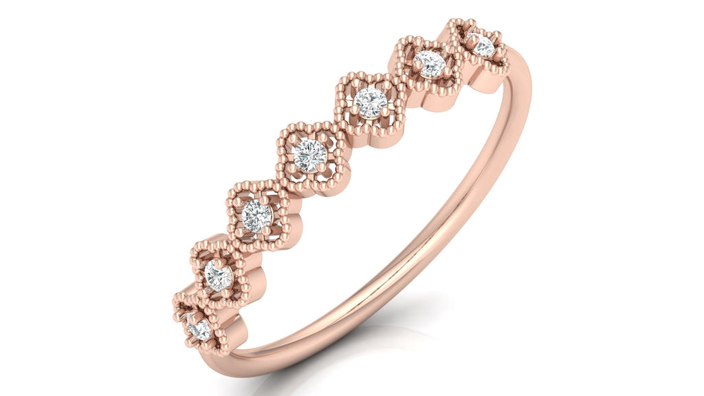 0.09 Ct Round  Diamond Ring