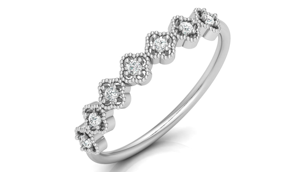 0.09 Ct Round  Diamond Ring