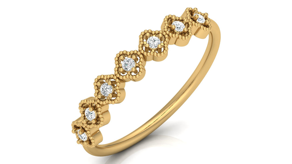 0.09 Ct Round  Diamond Ring