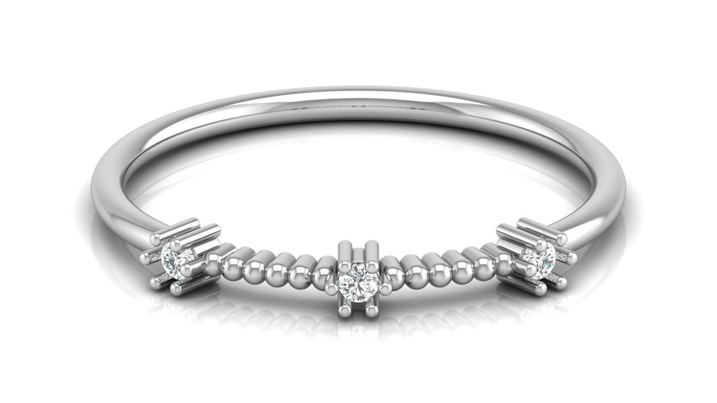 0.04 Ct Round  Diamond Ring